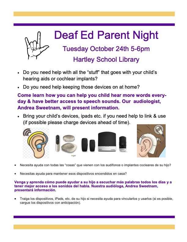 Parent Night Flyer
